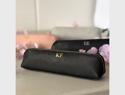 Astuccio ecopelle personalizzato nero collezione Elite