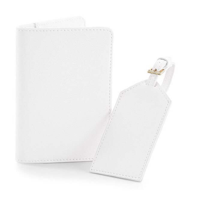 Set travel ecopelle personalizzato bianco collezione Elite