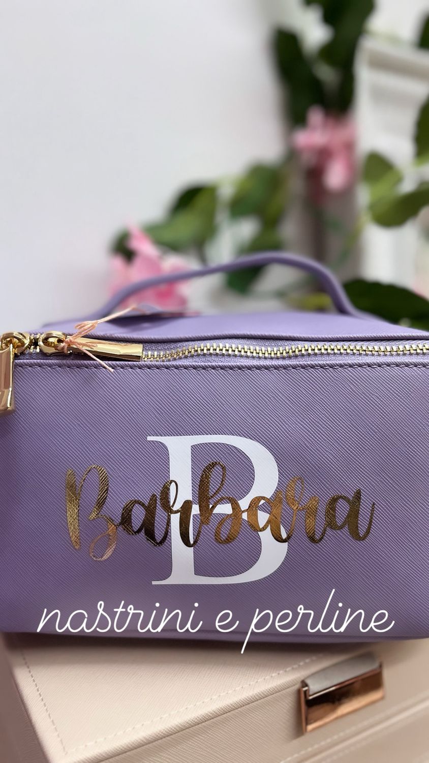 Beauty lilla squadrato con manico personalizzato collezione Elite