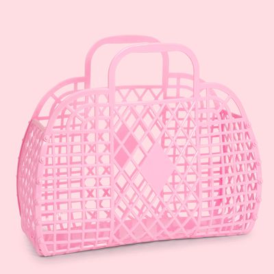 Borsa Sunjellies large rosa bubblegum
