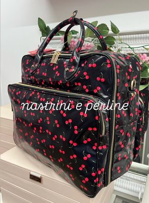 Borsone weekender Naj oleari cherry fondo nero 61786