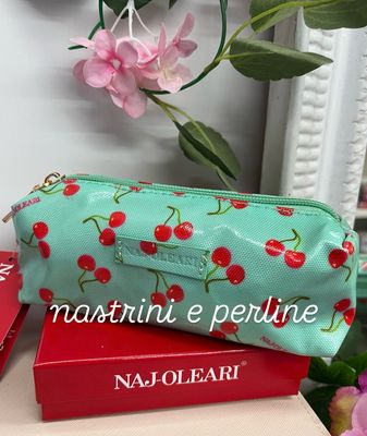 Astuccio Naj-Oleari cherry fondo verdeacqua