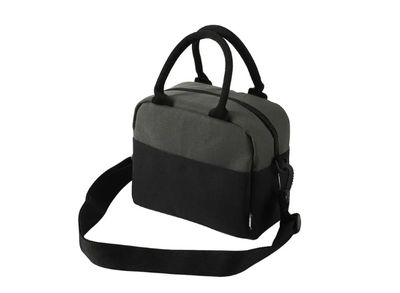 Borsa termica porta pranzo con tracolla nera