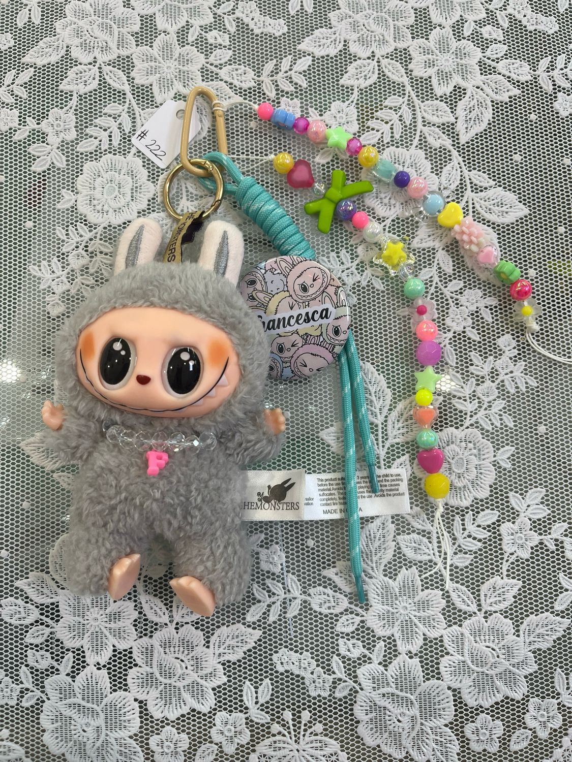 Mostriciattolo versione Macaron grigio 222