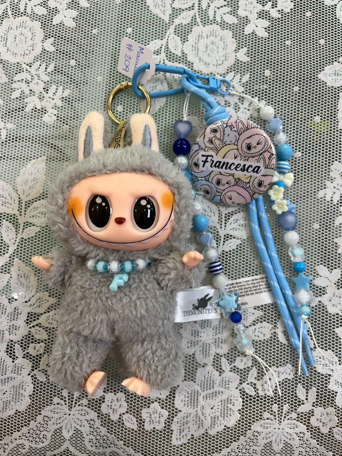 Mostriciattolo versione Macaron grigio 209