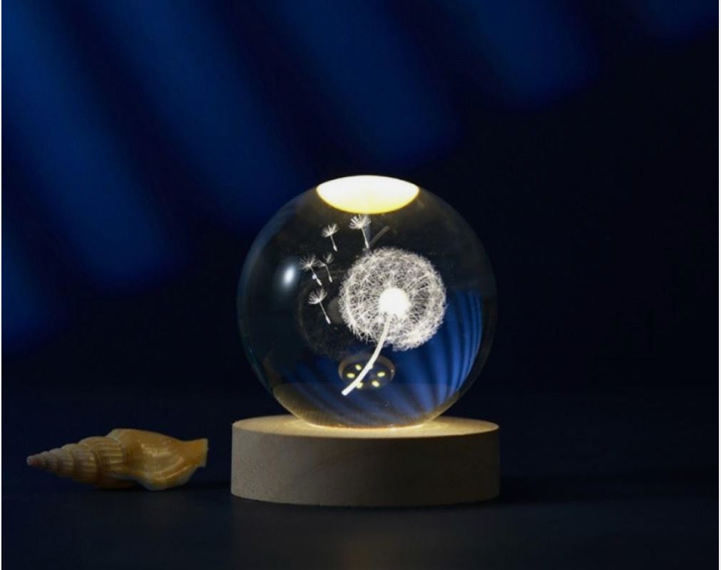 Lampada da tavolo multicolor a led soffione dei desideri