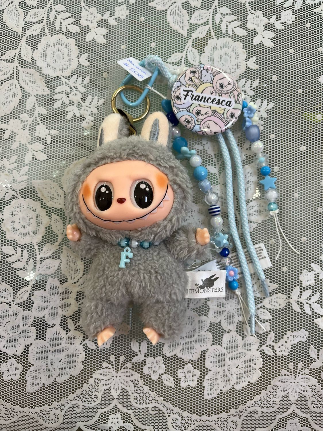 Mostriciattolo versione Macaron grigio 208