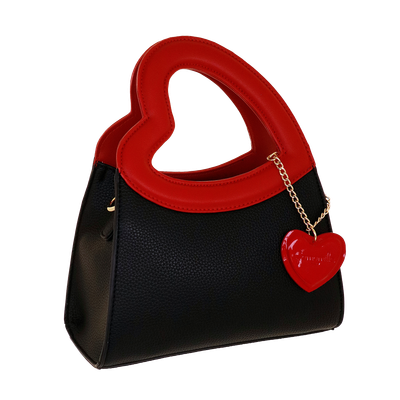 BORSA MANO Love Bag YES LOVE NERO Camomilla Milano