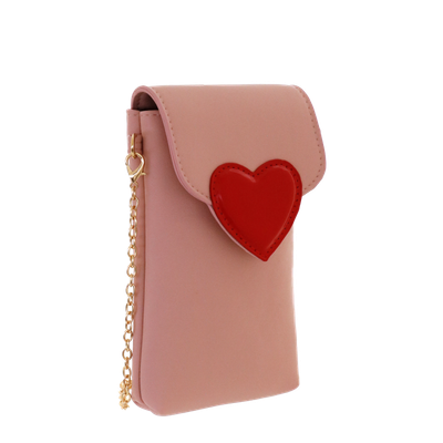 PORTACELLULARE LOVE BAG rosa Camomilla Milano