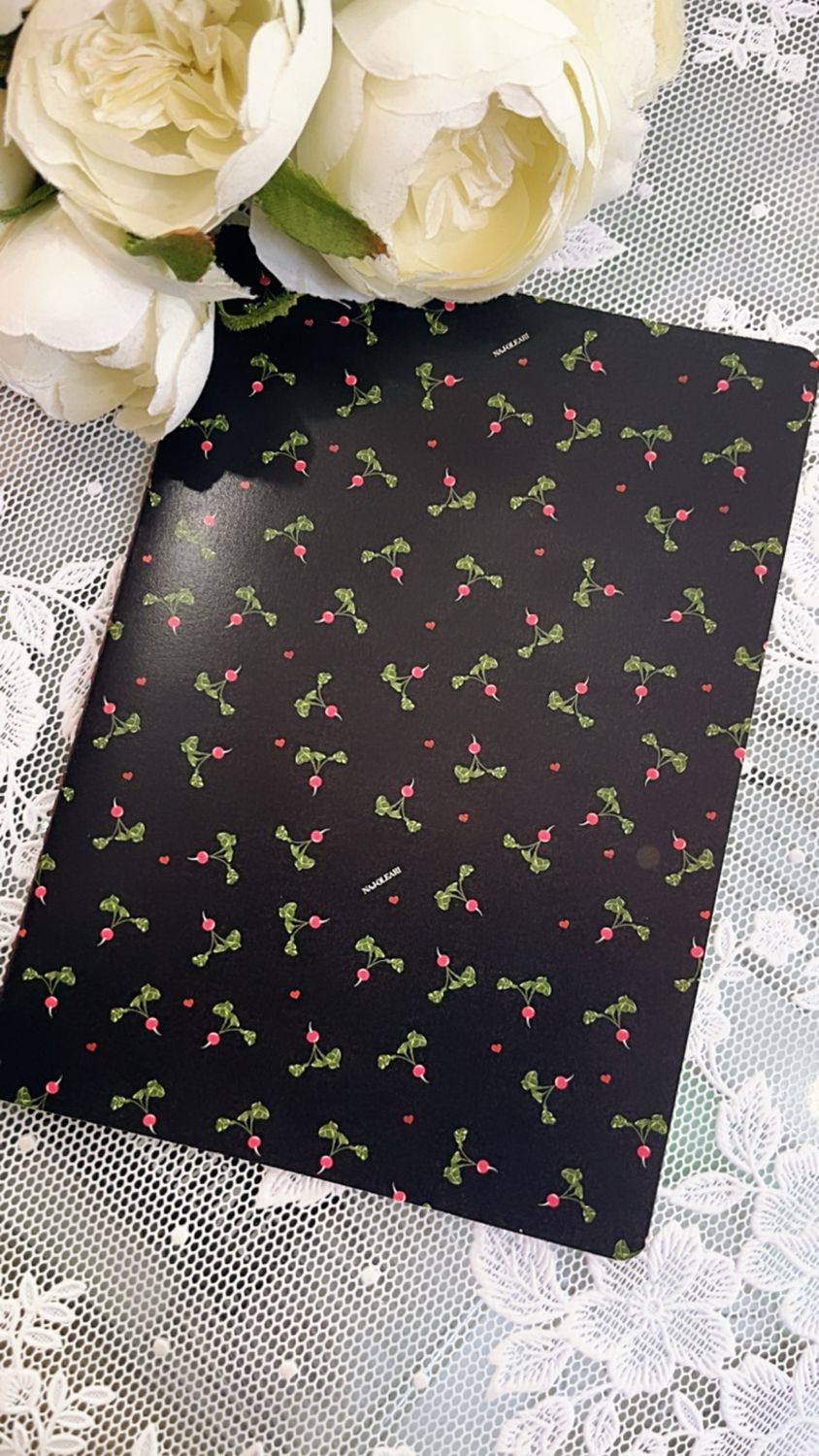 Quaderni notebook Naj-Oleari ravanelli fondo nero