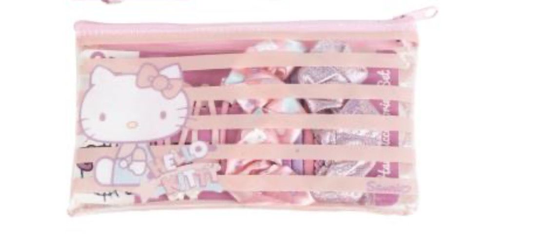 Necessaire con accessori capelli Hello Kitty
