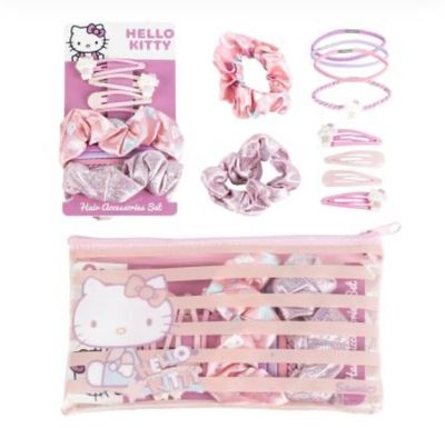 Necessaire con accessori capelli Hello Kitty