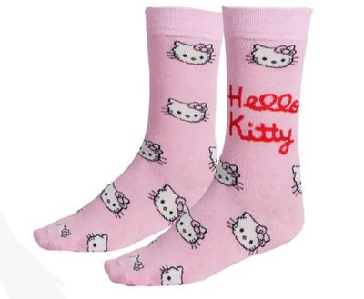 Coppia calzini Hello Kitty fondo rosa