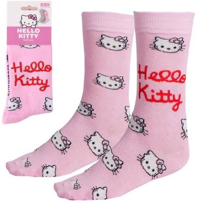 Coppia calzini Hello Kitty fondo rosa