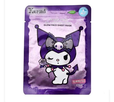 Maschera in tessuto illuminante di Kuromi