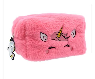 Beauty case necessaire unicorno peluche
