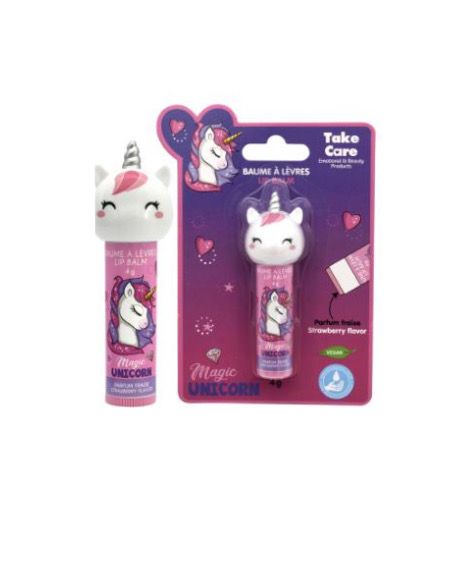 Lip balm stick Unicorn top 3d