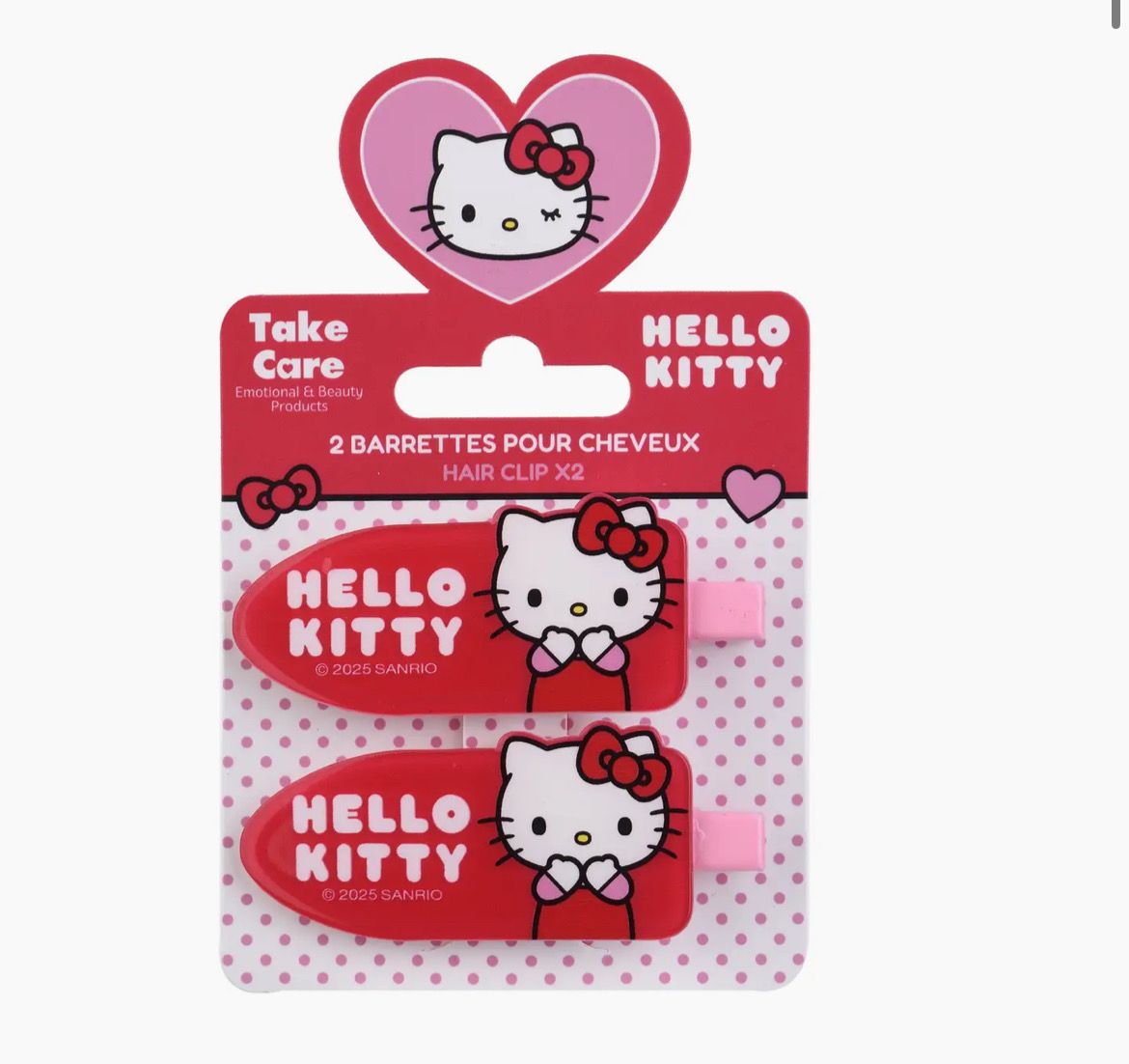 Set di 2 clip per capelli Hello Kitty