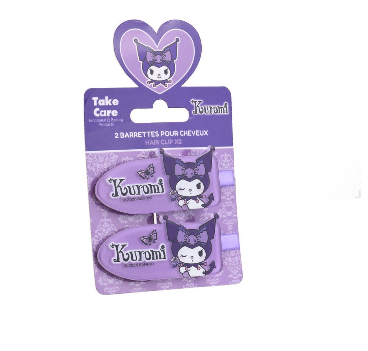 Set di 2 clip per capelli Kuromi