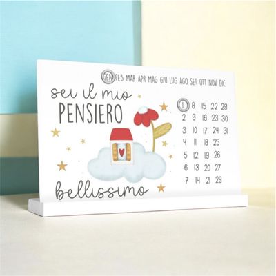 Calendario perpetuo Sei il mio pensiero bellissimo