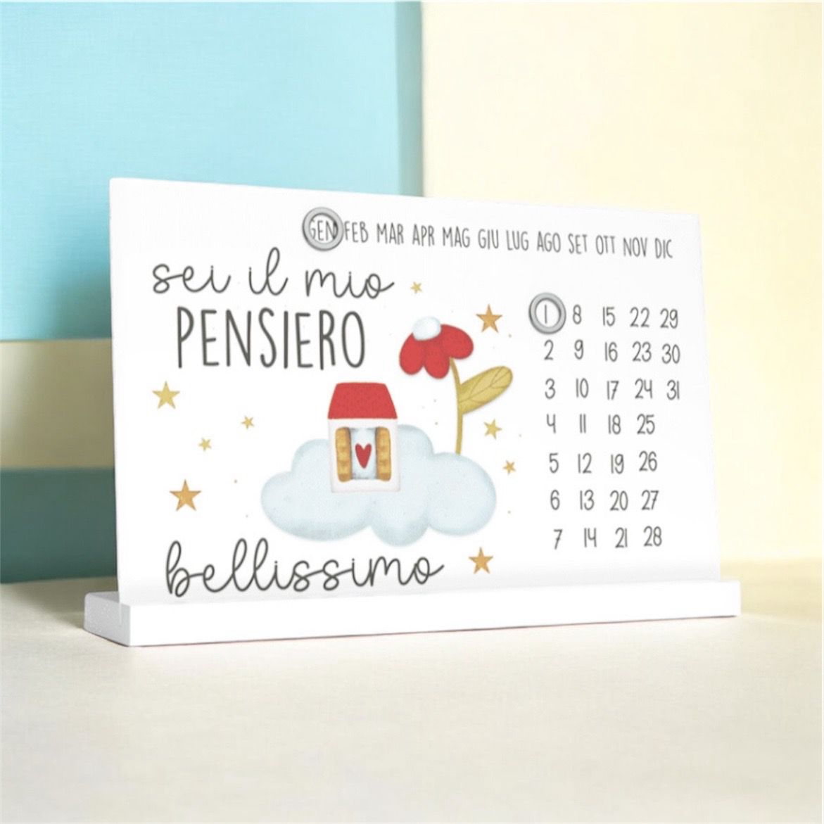 Calendario perpetuo Sei il mio pensiero bellissimo