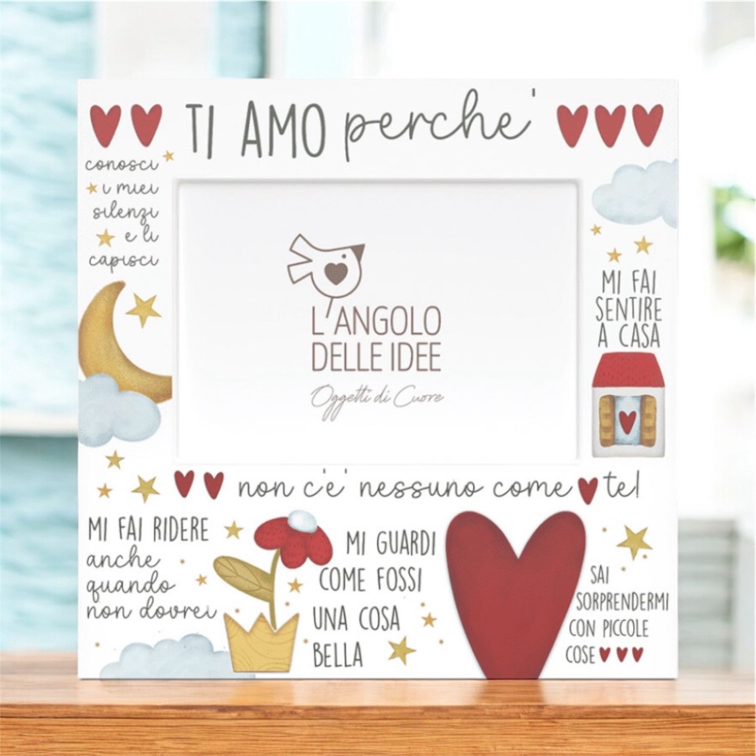 Cornice portafoto Ti amo perché