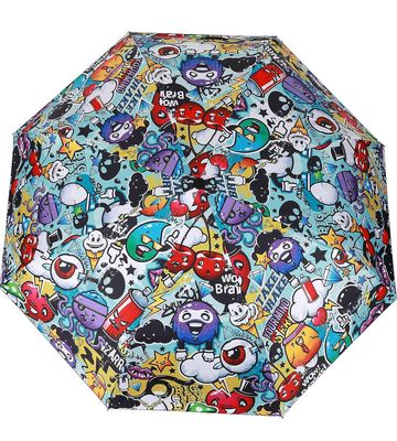 Ombrello con apertura automatica/retraibile graffiti