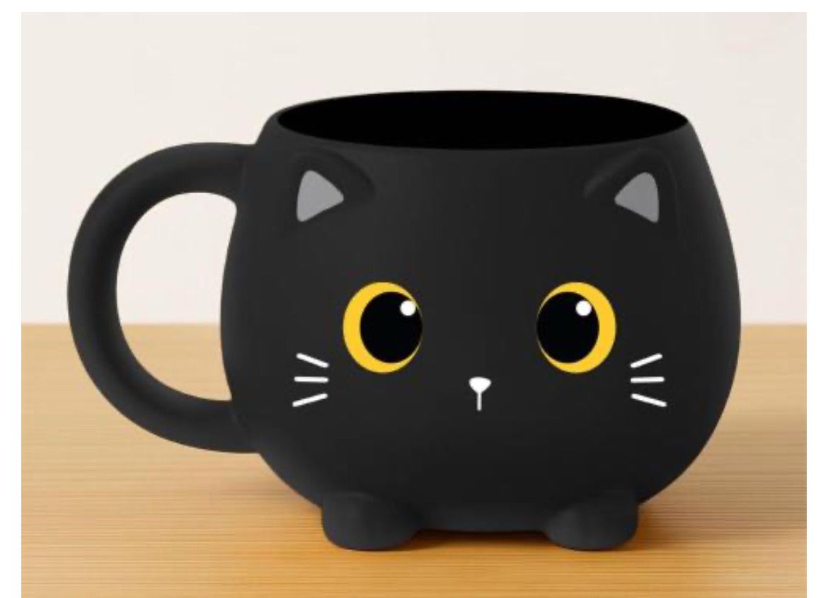 Tazza chunky gatto nero