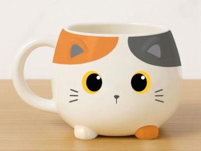 Tazza chunky gatto arancio bianco