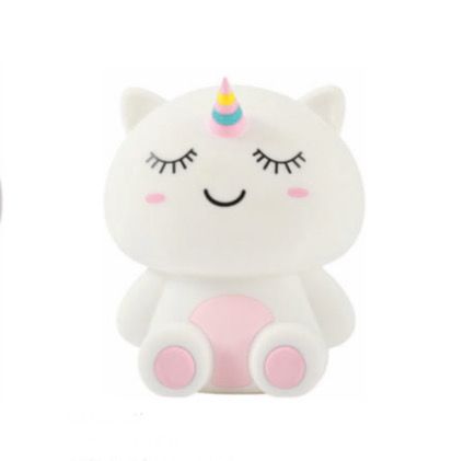 Luce in silicone unicorno