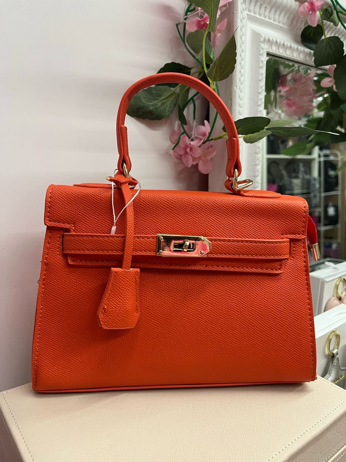 Borsa in ecopelle Kendall arancio