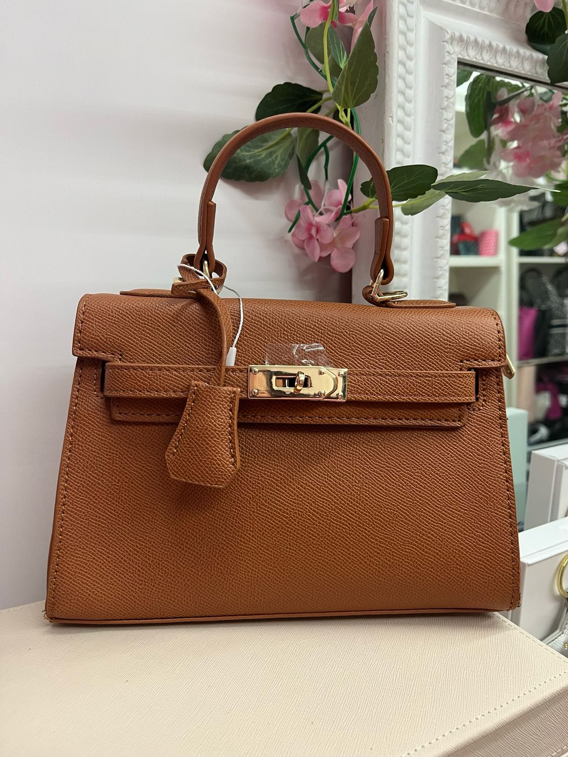 Borsa in ecopelle Kendall cuoio