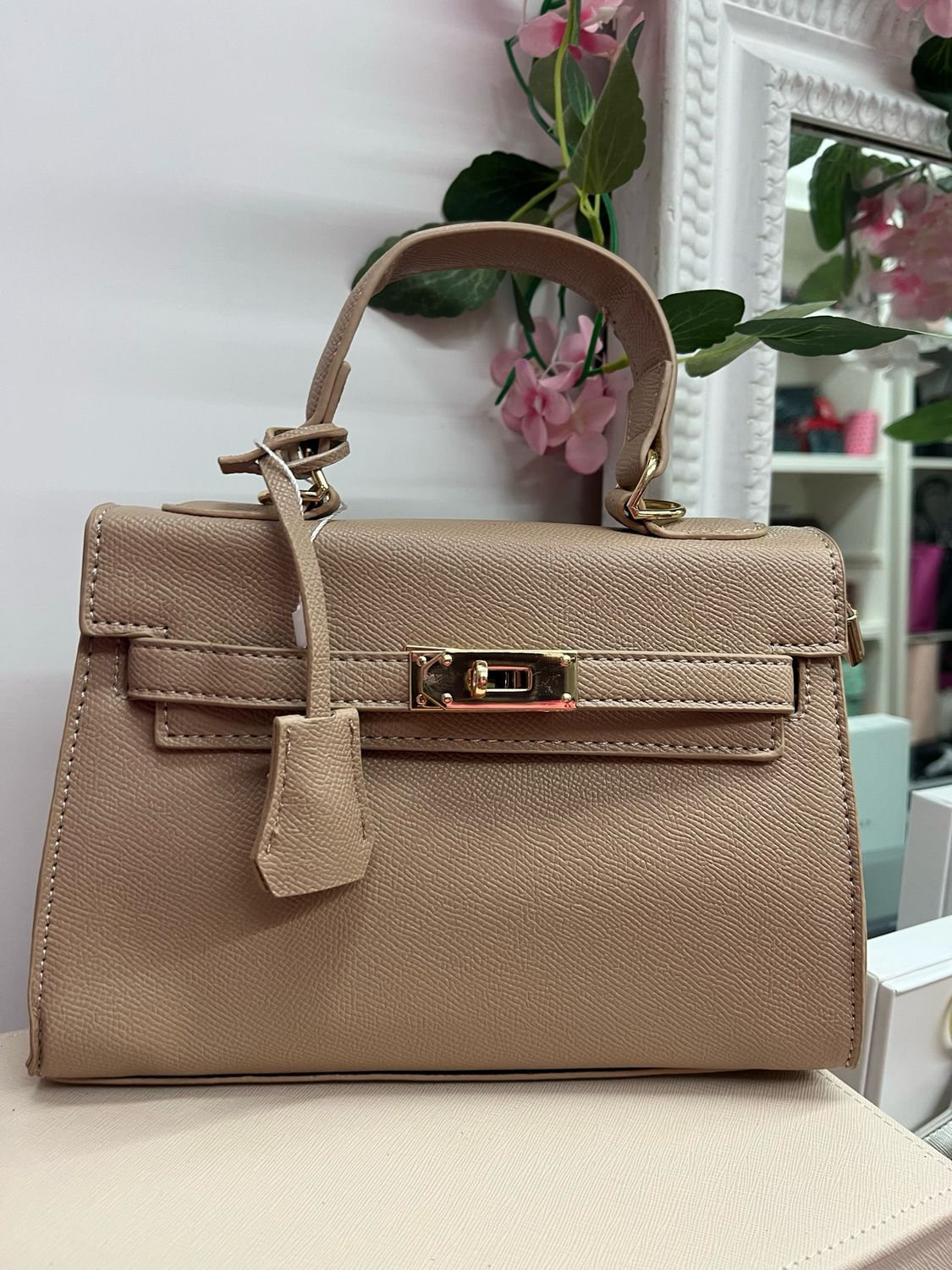 Borsa in ecopelle Kendall beige