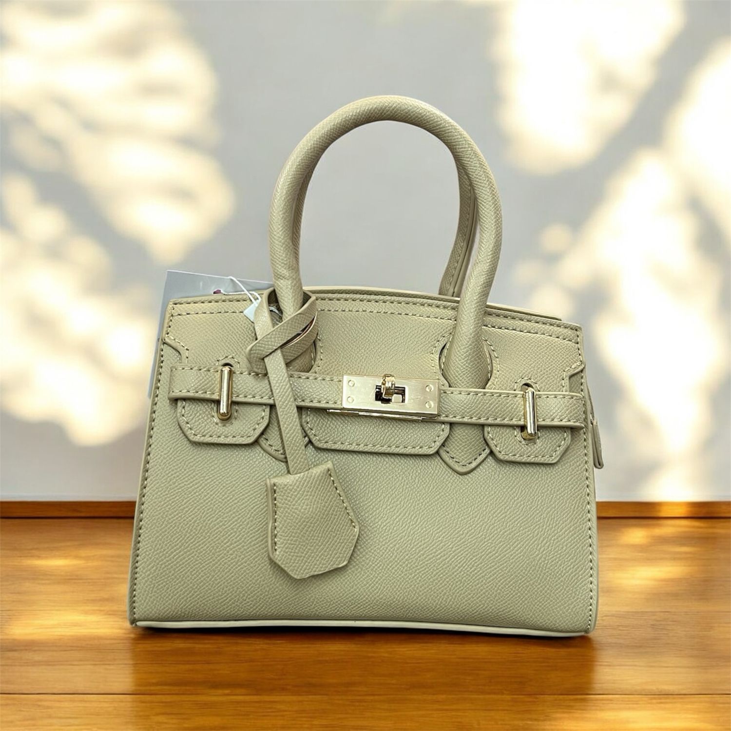 Borsa in ecopelle Charlotte beige