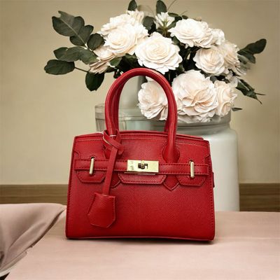 Borsa in ecopelle Charlotte rosso