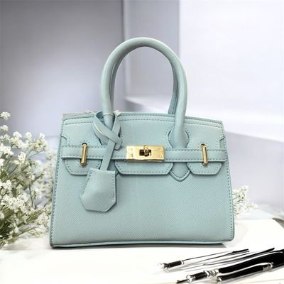 Borsa in ecopelle Charlotte celeste