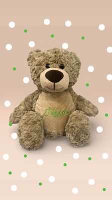 Peluche personalizzato orso FULVIO con nome ricamato