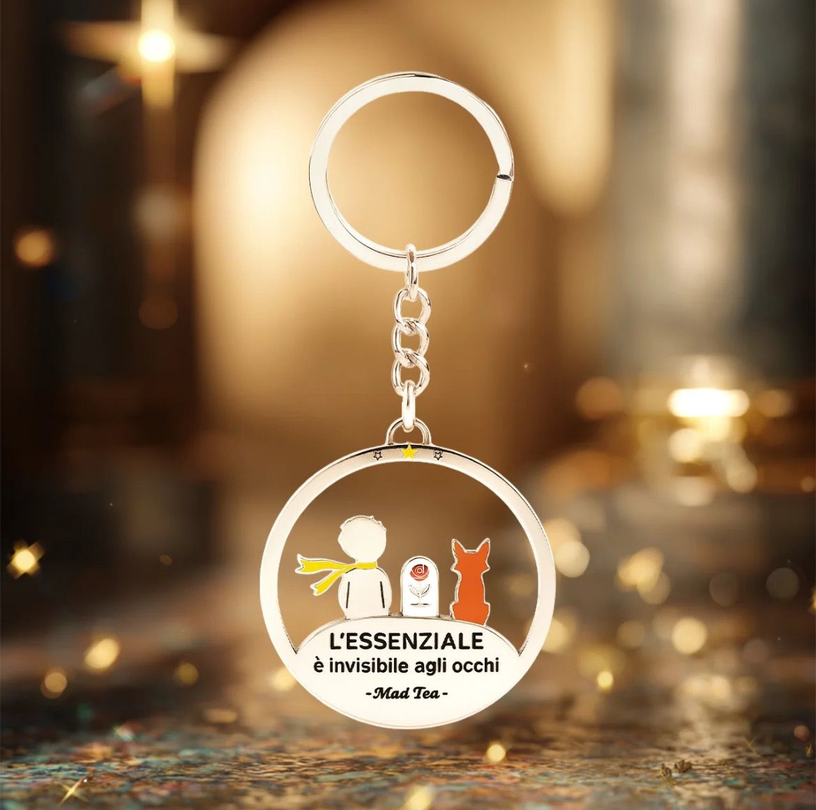 Portachiavi Mad Tea Piccolo Principe l’essenziale è invisibile agli occhi