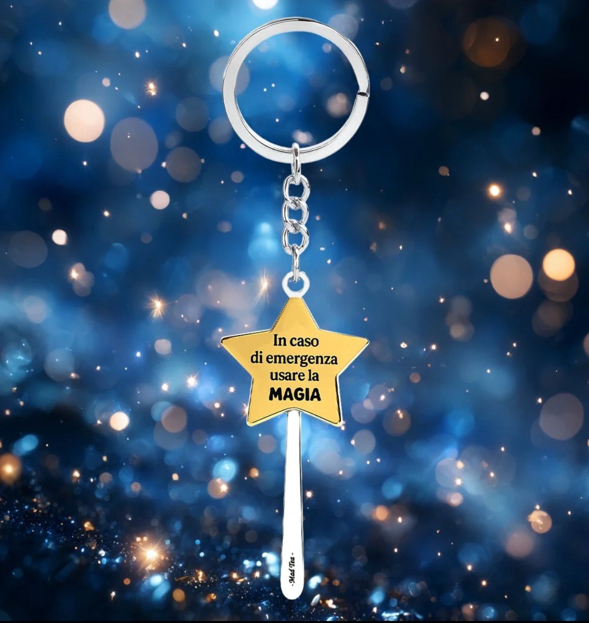 Portachiavi Mad Tea in caso di emergenza usare la magia