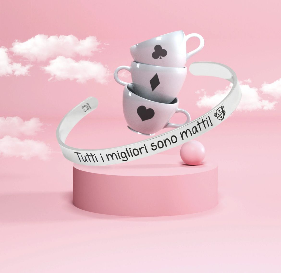 Bracciale rigido “Tutti i migliori sono matti”