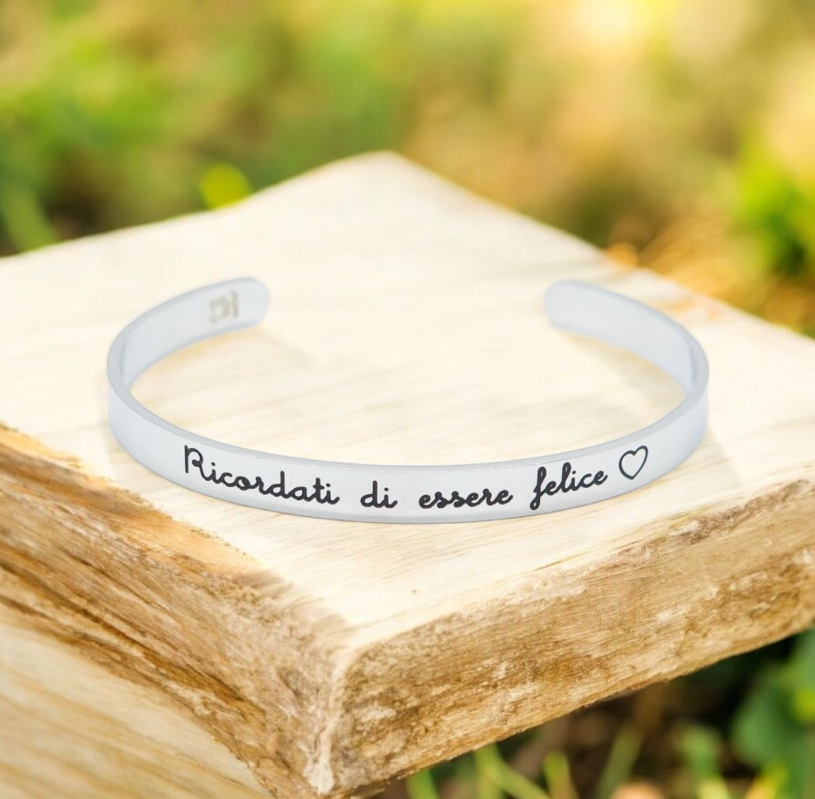 Bracciale rigido Mar Tea Ricordati di essere felice