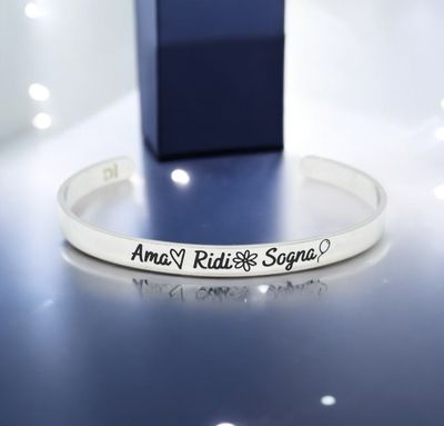 Bracciale rigido Mad Tea Ama Ridi Sogna