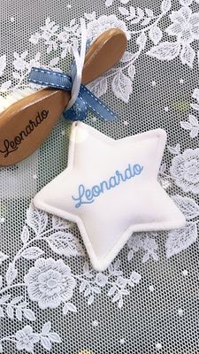 Stellina decorativa bianca personalizzata