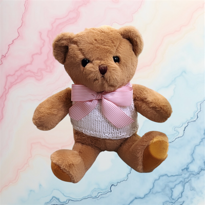 Orsetto peluche con maglioncino fatto a mano