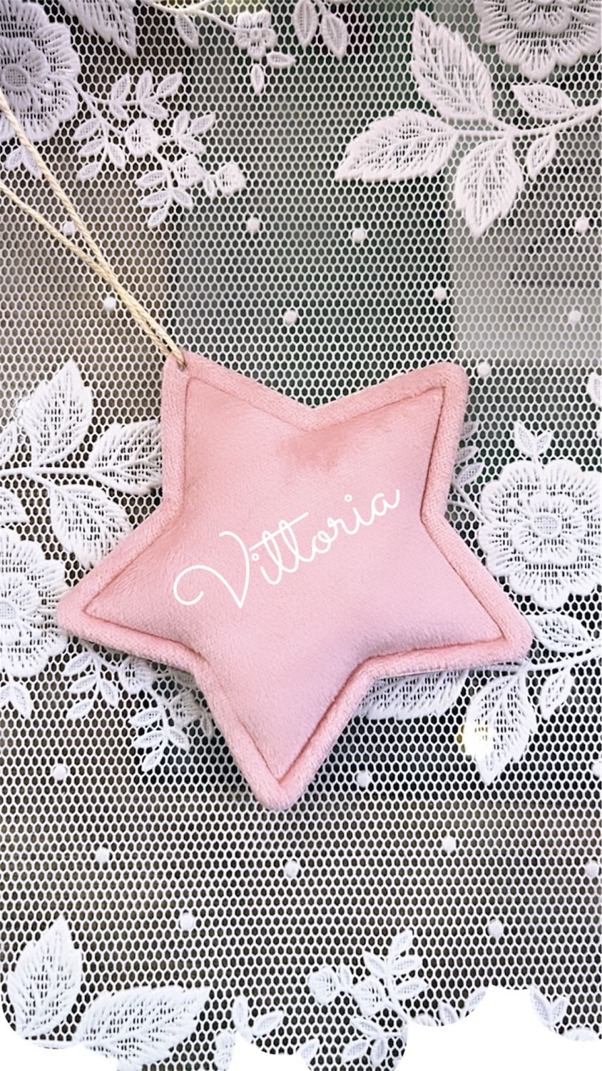 Stellina decorativa rosa personalizzata