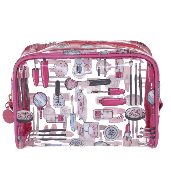NECESSAIRE L CRISTAL KISS&amp;GO ROSA Camomilla Milano 22665