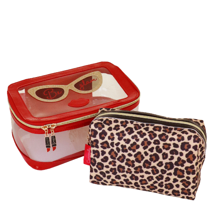 SET NECESSAIRE BE CHIC MARRONE Camomilla Milano 23456