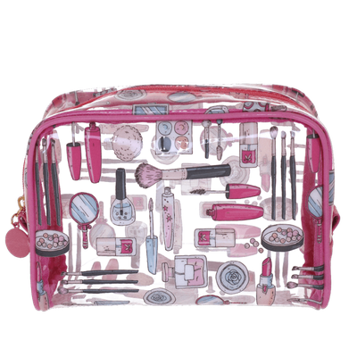 NECESSAIRE M CRISTAL KISS&amp;GO ROSA Camomilla Milano 22671
