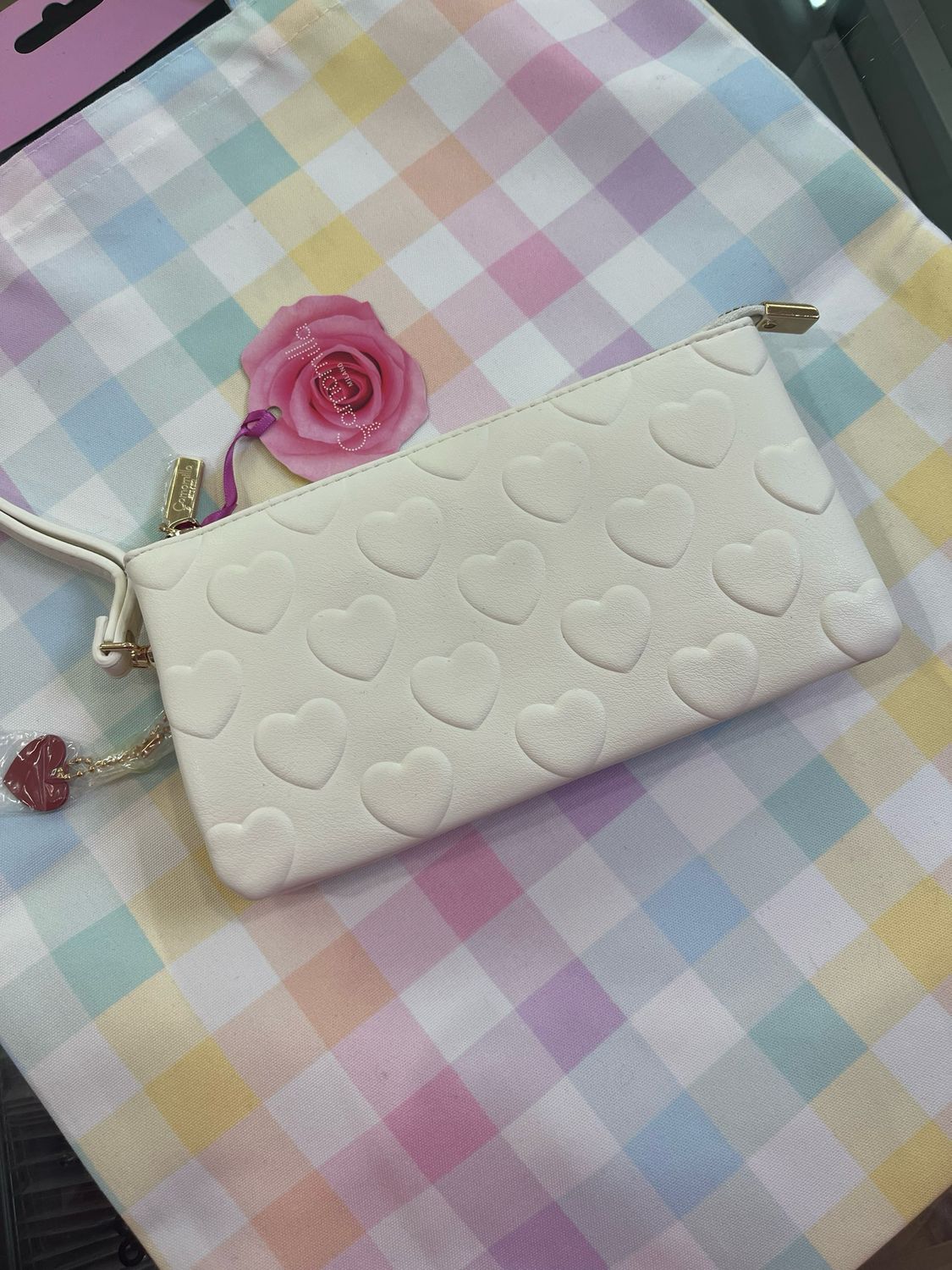 BUSTA PORTAFOGLIO YES LOVE BIANCO Camomilla Milano 24859