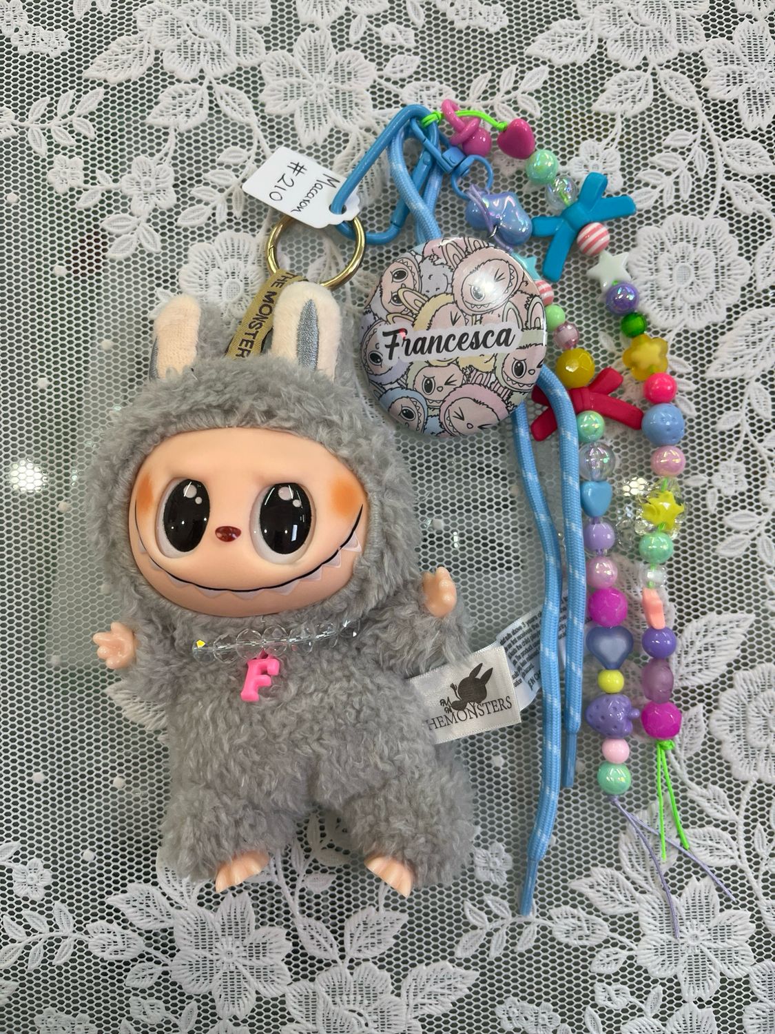 Mostriciattolo versione Macaron grigio 210